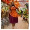 Europe, America, Summer Africa Fashion Splicing Dress Foreign Trade Elegance Temperament Versatile Long Skirt Women