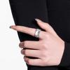 Chic Adjustable Geometric Zirconia Copper Ring For Women Fashionable Versatile Style