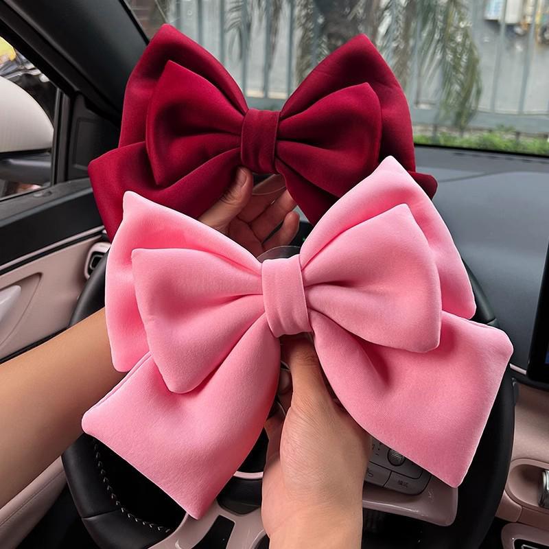 1 Piece Bow Styling Women Cycling Electric Bike Car Accessories Motorcycle Helmet Butterfly Knot Full Face Off Road Helmet Decor