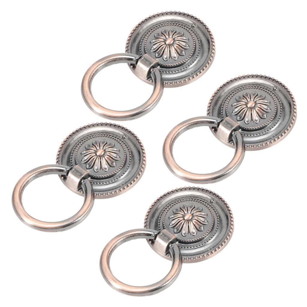 4Pcs Door     Antique Zinc Alloy Drawer Closet Cabinet Handles Hardware Fitting