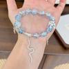 Crystal Beads Beaded Bracelet Fantasy Blue Tassel Bracelet New Star Chain Bracelet  Jewelry Gifts