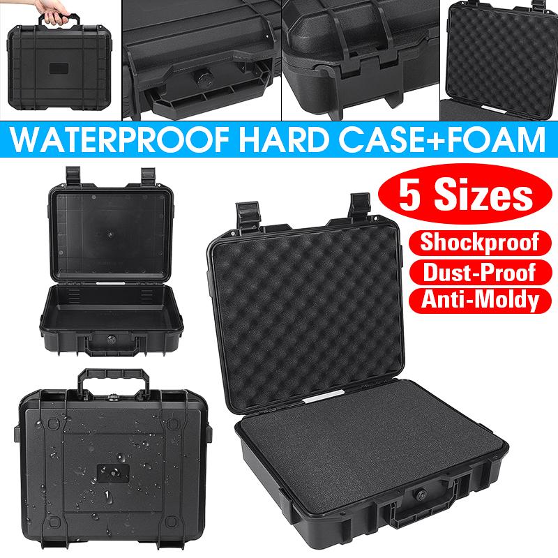 Protective Safety Instrument Tool Box Waterproof Shockproof Storage Toolbox Sealed Tool Case Impact Resistant Suitcase Sponge