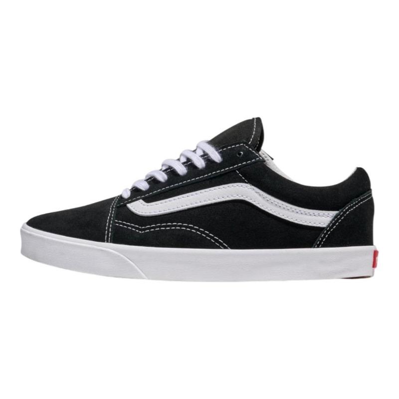Vans Old Skool Lowpro Comfort Versatile Thin Sole Wear Resistant Low-Top Unisex Skate Shoes Black White VN000D0EMCG 35