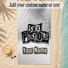 Beach TowelSex Pistols Custom Name Text Personalized Soft Towel for Beach Pool Indoor Home Decor Gift
