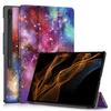 Mágneses TPU bőr toll foglalatú táblagépborító Samsung Galaxy Tab S9 Ultra 14,6 hüvelykes forgó, kihajtható állvány, három összecsukható, vékony, könnyű