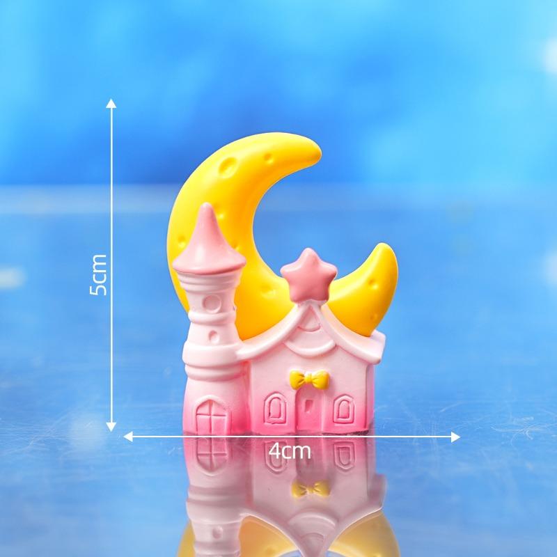 Dream Star Bright Moon Castle Small House Decorative AccessoriesMicro-landscape Small Ornaments