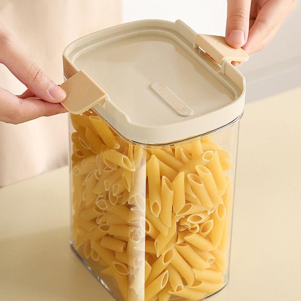 Sealed Grain Storage Box Transparent Cereal Dried Goods Jar Food Storage Box  Kitchen