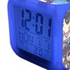 Small Digital Alarm Clock with LED Display for Bedrooms Bedside Battery Operated Electric Clock with Large Number Display Anime Therm Desk Decor for