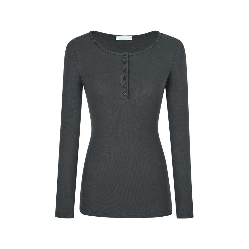 

Women s Spicy Girl Long Sleeve Slimming T-shirt: 2026 Early Autumn Inner Layer Large