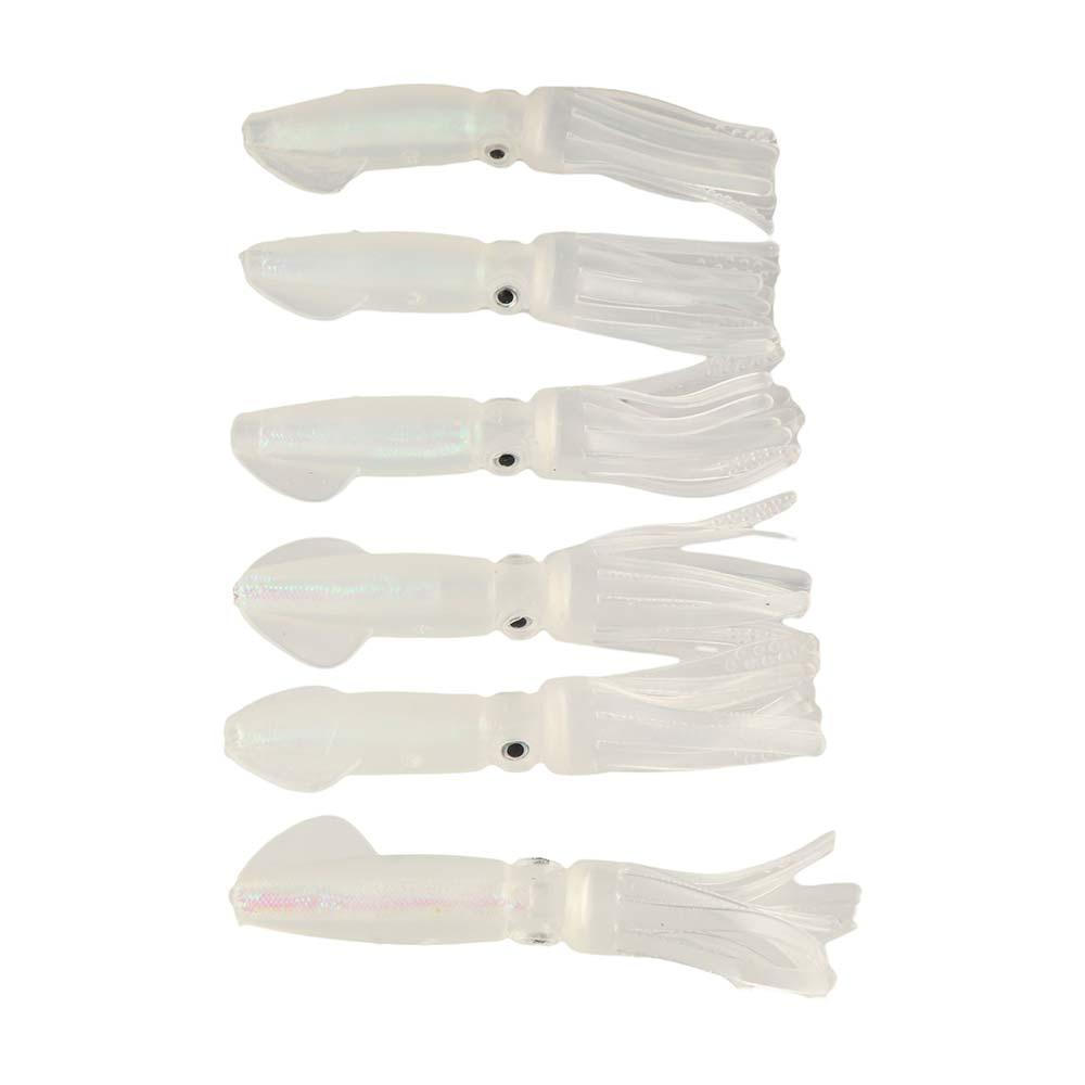 Glow In the Dark Luminous Squid Colorful Tube Artificial Bionic Octopus  Jig Bait