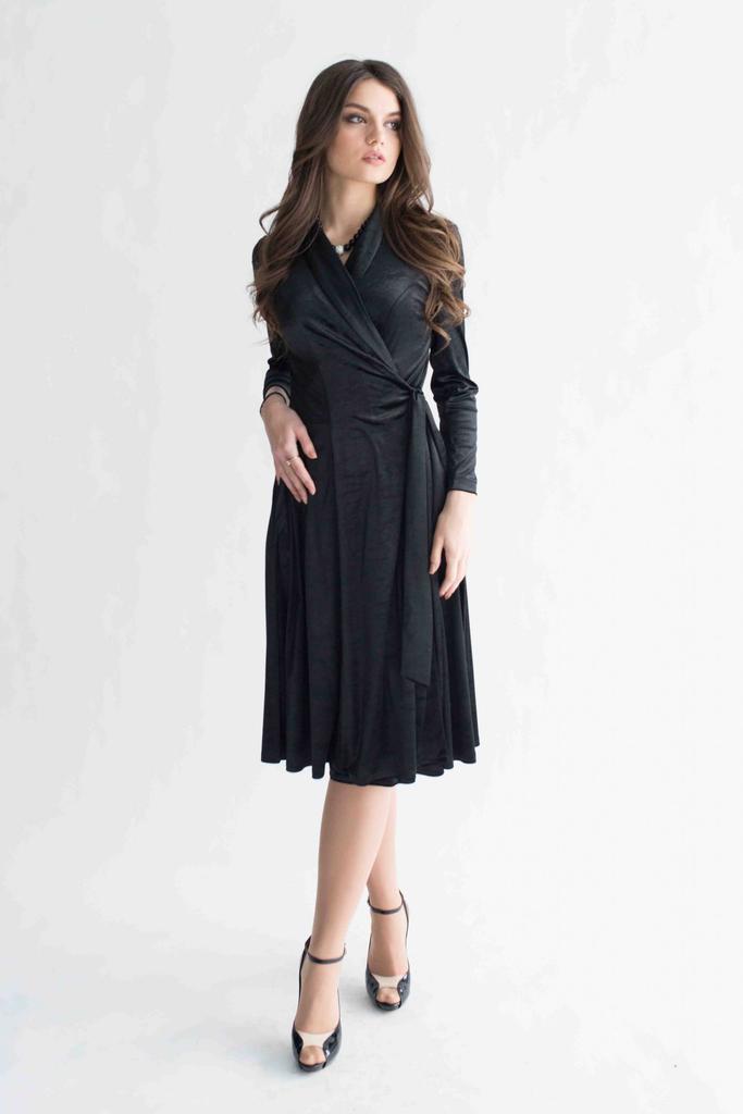 Velor Dress with Belt