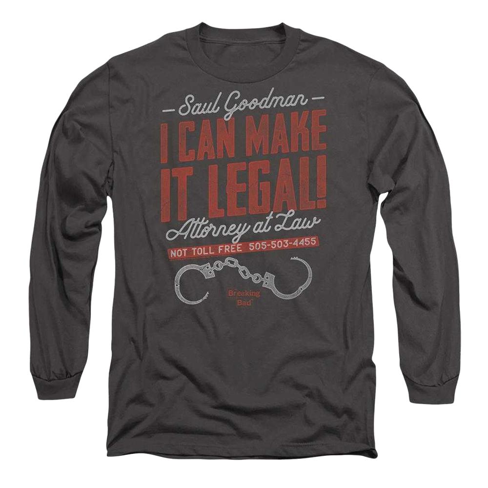 Breaking Bad Unisex Adult I Can Make It Legal! Long-Sleeved T-Shirt