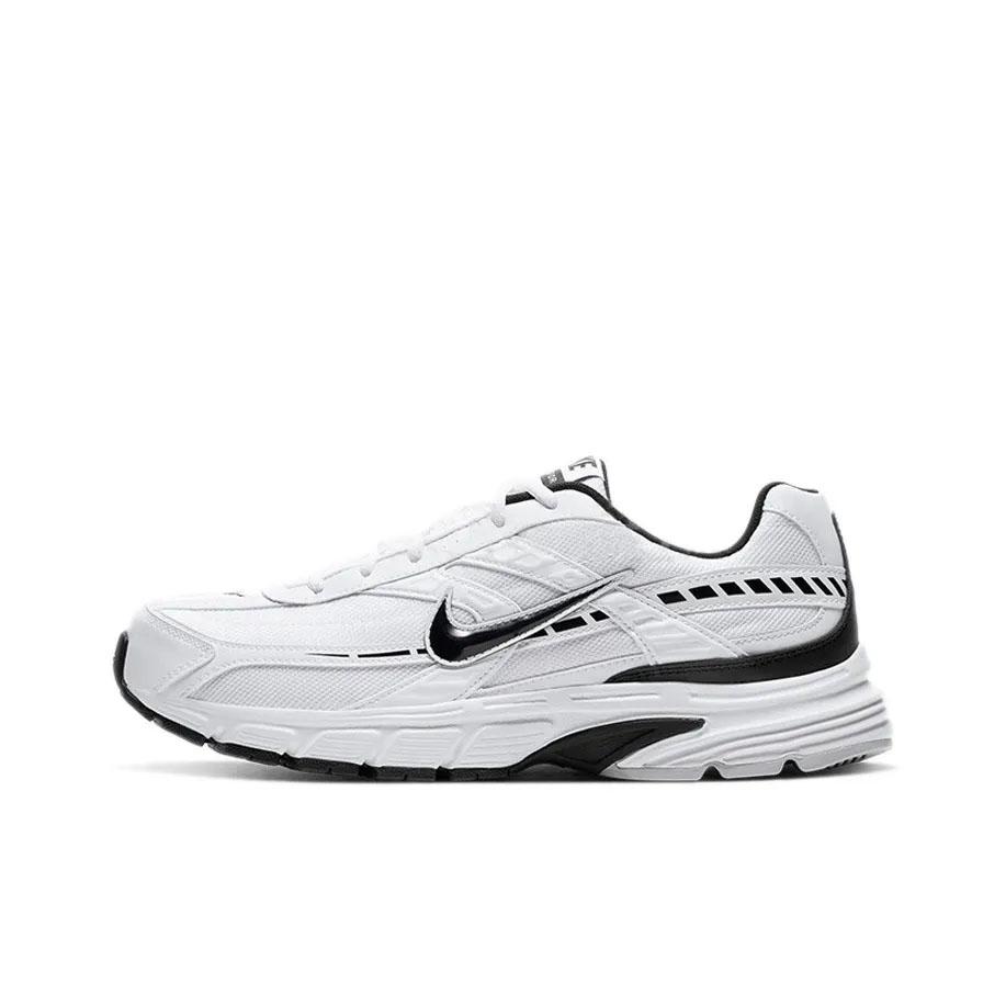 Nike Initiator Cow Leather Low top Comfortable Versatile Breathable Running Shoes Unisex Black 394055-100(Team2212)