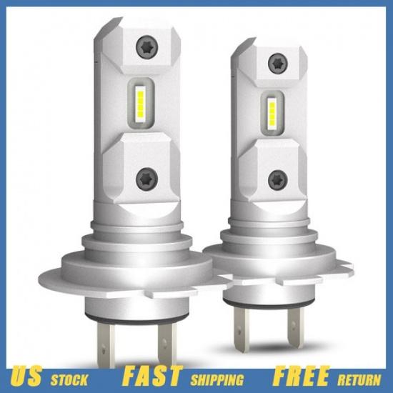 2pcs H7 LED Headlight Bulb Kit High Beam 6000K Cool White Bulbs Lamp EAX EXV