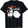 A Vida Secreta dos Pets 2 Max e Gidget Camiseta Fofura Amor