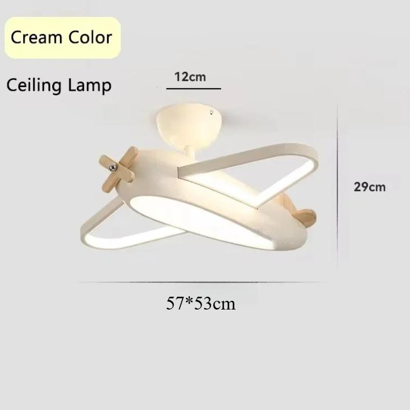 Children's room LED ceiling chandelier dimmable cartoon airplane ceiling light Nursery room decoration spherical hanging lamp