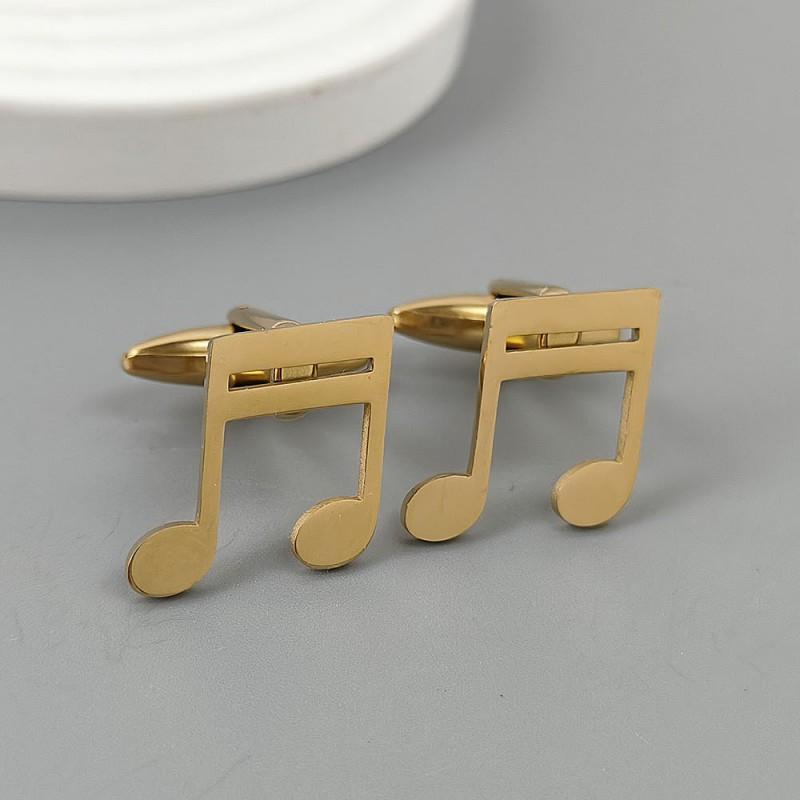 Music Symbols Brooches Cufflinks Creative Design Sense High-end Light Luxury Suit Coat Accessories