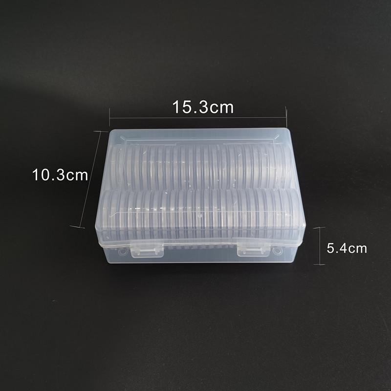 

Коробка для хранения долларов Моргана с 50 круглыми капсулами 40 мм для памятных монет