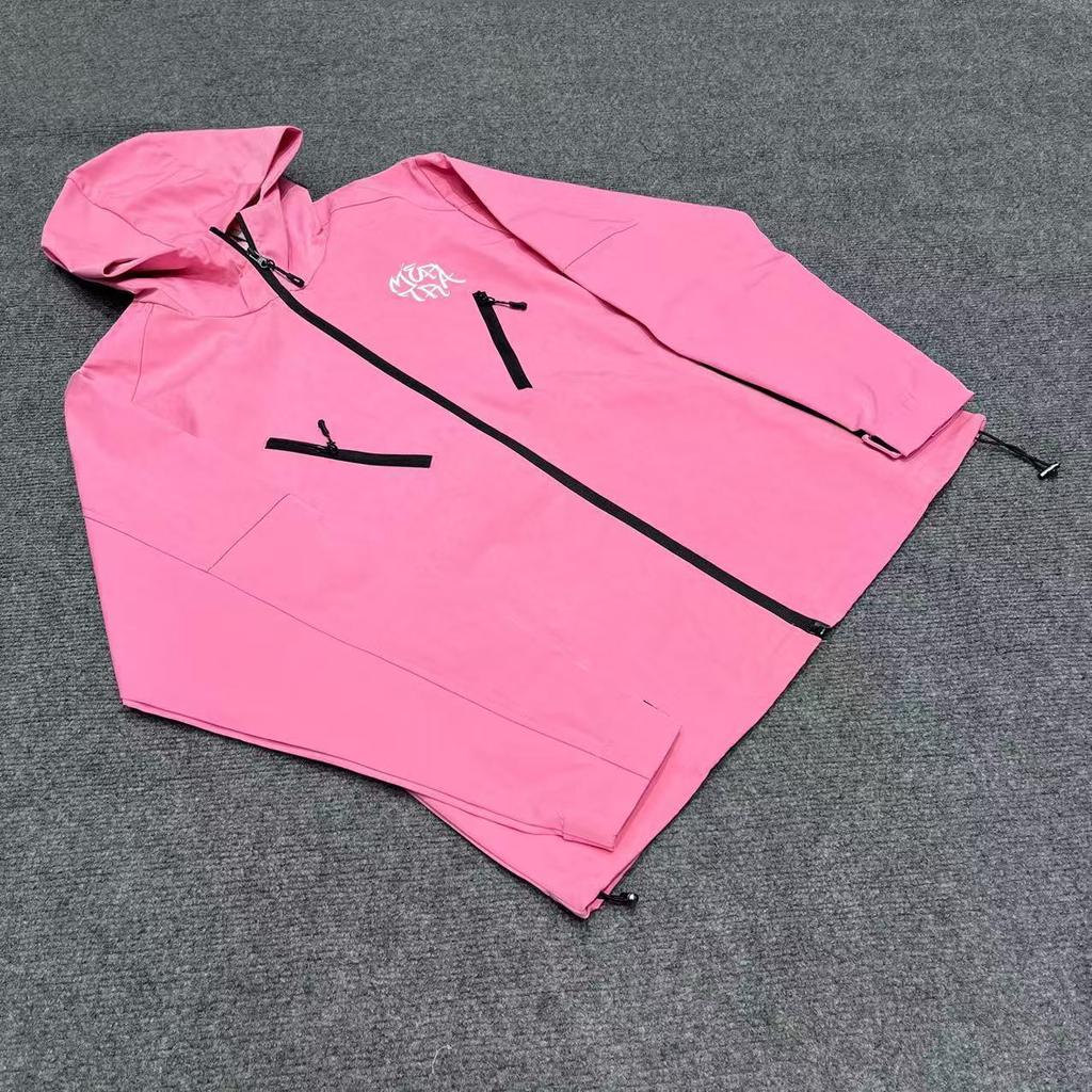 Herbst Syna Unisex Kapuzen-Windbreaker mit gesticktem Logo