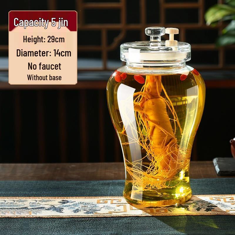 Стеклянная банка для настаивания с краном