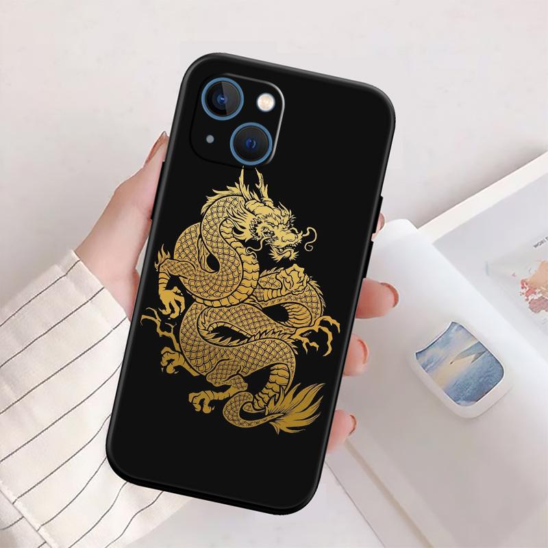 QE7 Chinese Dragon New High-End Shell Phone Case for iPhone SE X XS XR 16E 17 11 Pro Max 8 7 6 6s Plus Air