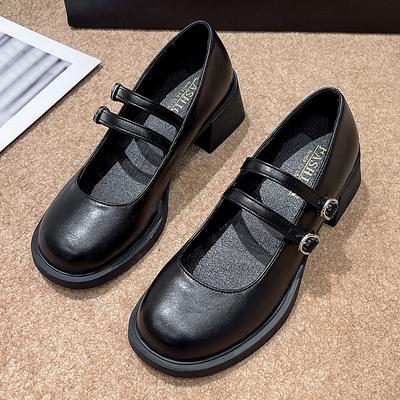 Boty Mary Jane Nové Ženy Japonský styl Vintage Měkké Sestra Dívky Platforma Vysoké podpatky Ženy Cosplay Boty Jk Lolita