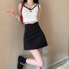 2025 New Autumn High-Waist Irregular A-Line Hip-Hugging Pleated Skirt for Women