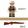 Compatible Lego WWII Military Minifigures: US Army Soldiers with Weapons - Educational Assembly Toys for Boys