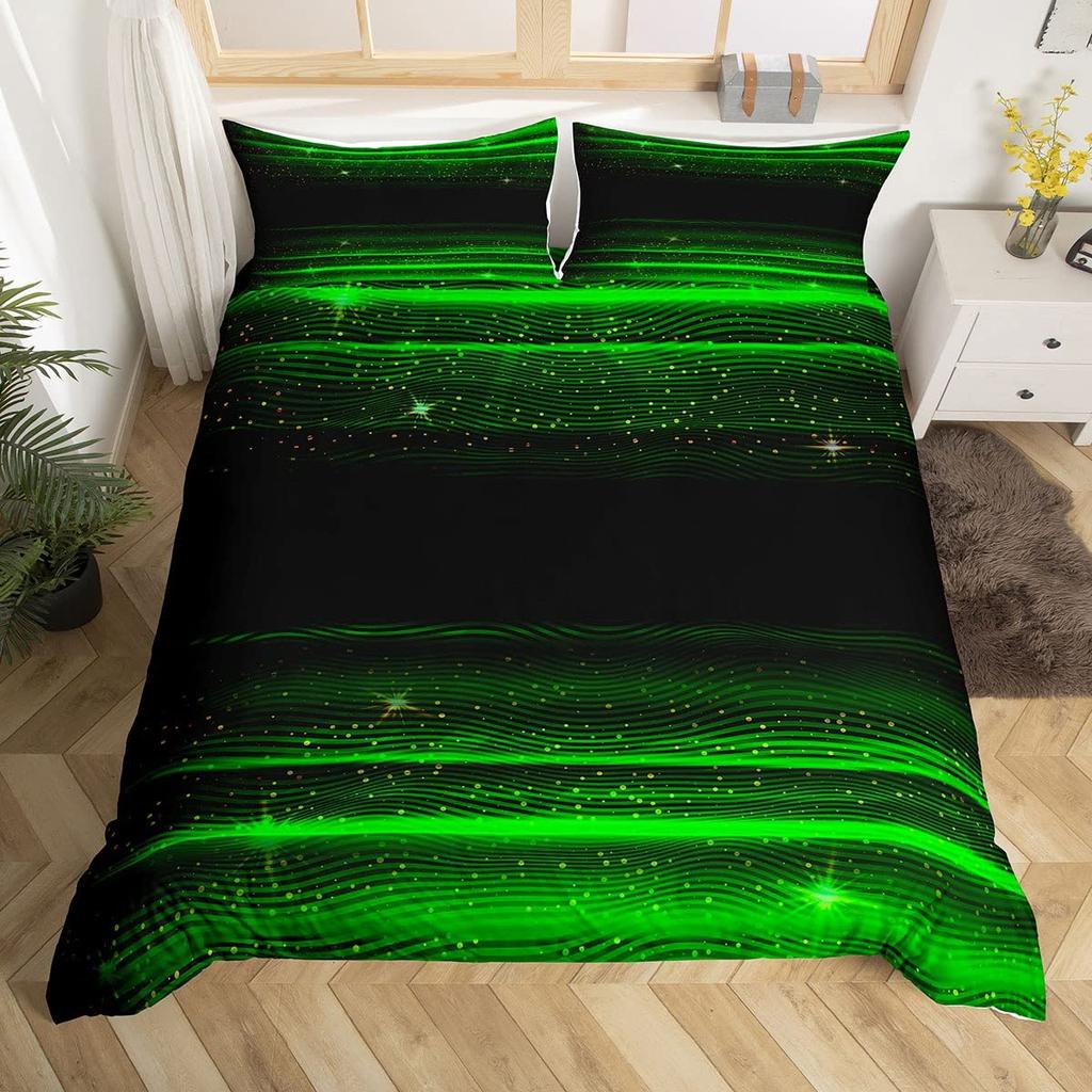 Colorful Geometric Duvet Cover Psychedelic Pattern Bedding Set Abstract Art Comforter Cover Twin For Boys Girls Kids Teen Decor