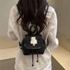 Schoolbag1011 New Niche Small Backpack Foreign Style Small Fresh Backpack Female Tide Design Sense Contrasting Color Small Bag Wholesale