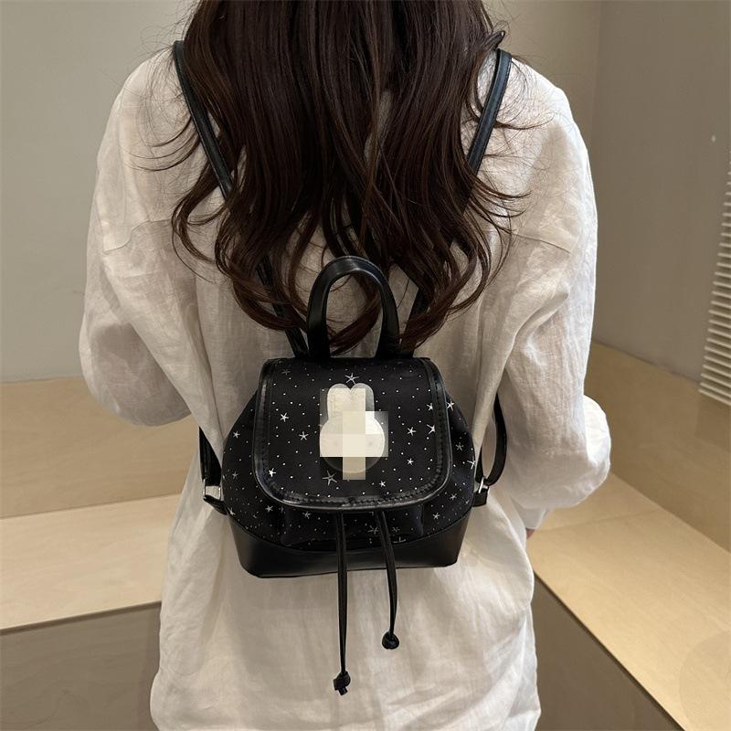 Schoolbag1011 New Niche Small Backpack Foreign Style Small Fresh Backpack Female Tide Design Sense Contrasting Color Small Bag Wholesale