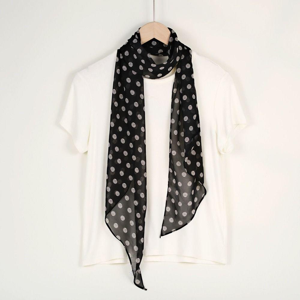 Decorative Women Lady Girls Neckerchief Thin Silk Scarf For Spring Summer Autumn