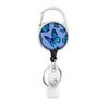 Flower Butterfly Chrysanthemum Doctor ID Badge Clip Lanyards Holder Porta Credencial  Reel Nurse Retractable Keychain Wholesale