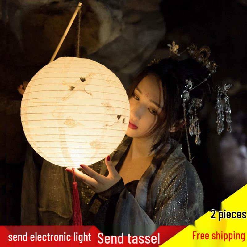 Ancient Style Lanterns: Japanese & Chinese Festive Paper Decorations