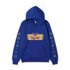 One Piece Roronoa Zoro Hoodie, Double Side Sleeve Japanese Text Printed Pullover Hooded Sweatshirt Anime Long Sleeve Streetwear Hoodie