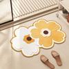 Small Fresh Flowers Diatom Mud Mat Home Bathroom Cute Flower Non-slip Mat Bathroom Absorbent Quick Drying Mat