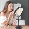7 Lighted Makeup Mirror with Magnification 10X 1X Height Adjustable 3 Color Dimmable Lights 360 Swivel Double Sided Light Up Re