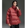 + Peng Duck Down Jacket Women's Medium and Long High-end Stand-up Collar Thickened Loose Warm Jacket Winter Japan and Korea Leisure