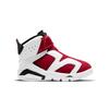 Air Jordan 6 Retro Little Flex TD Carmine Baby-Sneakers Weiß Schwarz CT4417-106