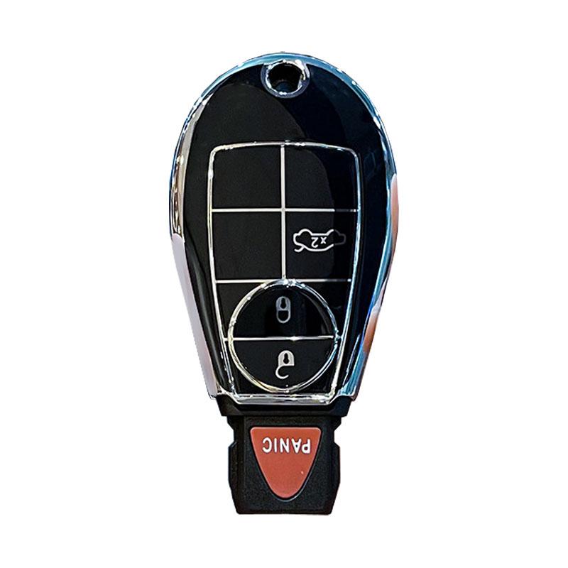 Tpu Car Key Case Remote Fob Protector Cover Keychain Auto Accessories For Jeep Grand Cherokee Dodge Dart Chrysler