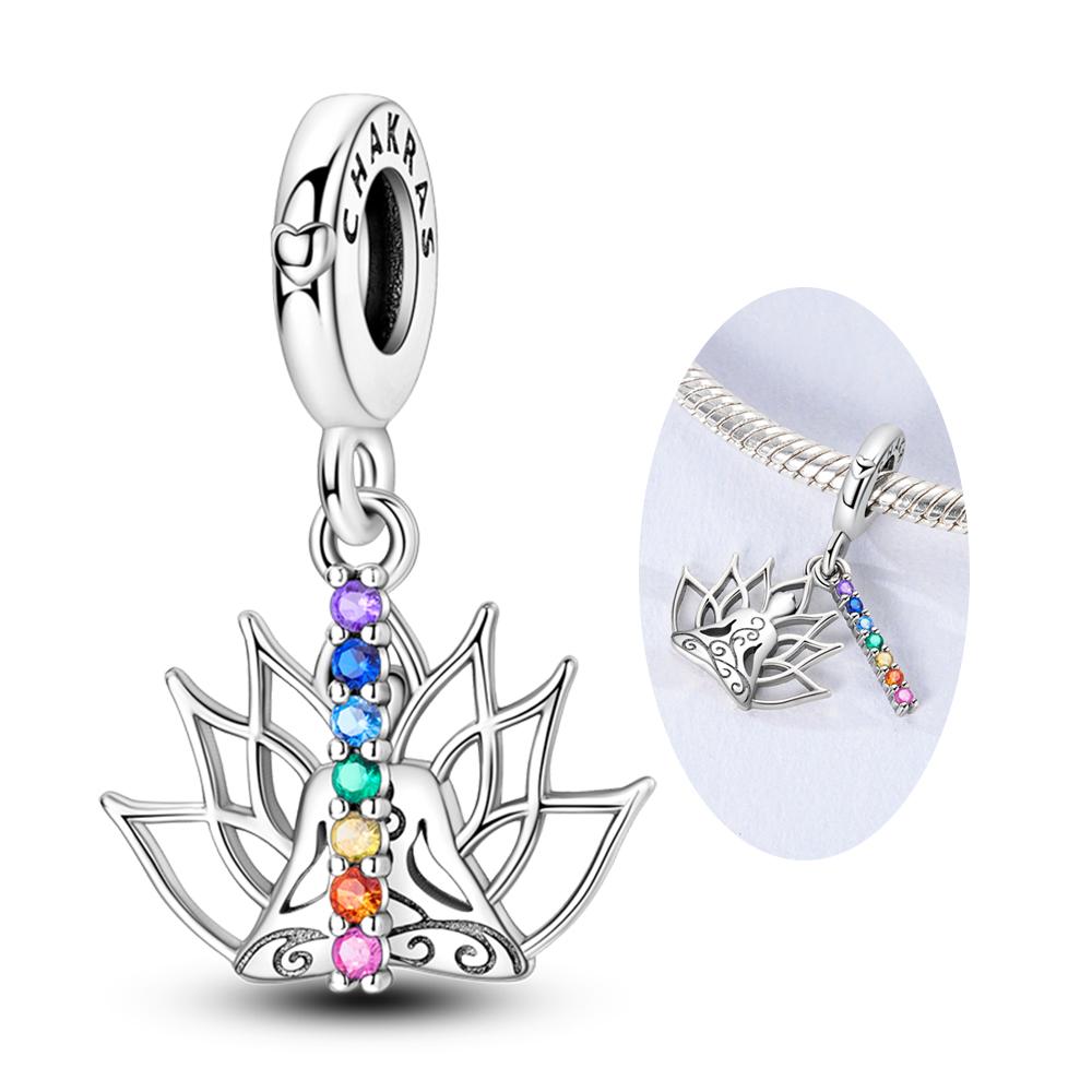 Colorful Series Charms Copper Palm Note Infinite Love Beads Fit Original Bracelet Diy Pendants Making Jewelry Gift For Woman