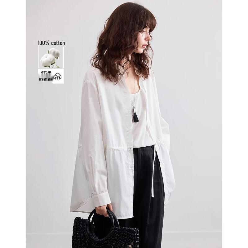 Women s Pure Cotton Drawstring Waist Polo Shirt S