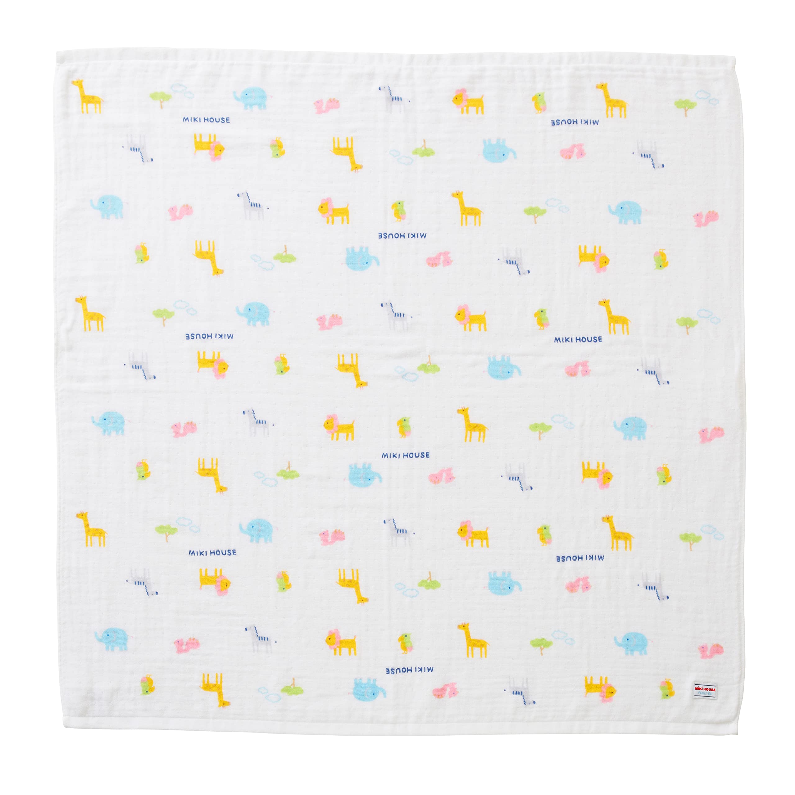 

MIKI HOUSE Gauze Bath Made in Perfect for Baby Baby Baby Baby Baby Shower Towel, 100% Cotton, Japan, 90x90cm, Shower, Boy, Girl, Clothes, Gift,