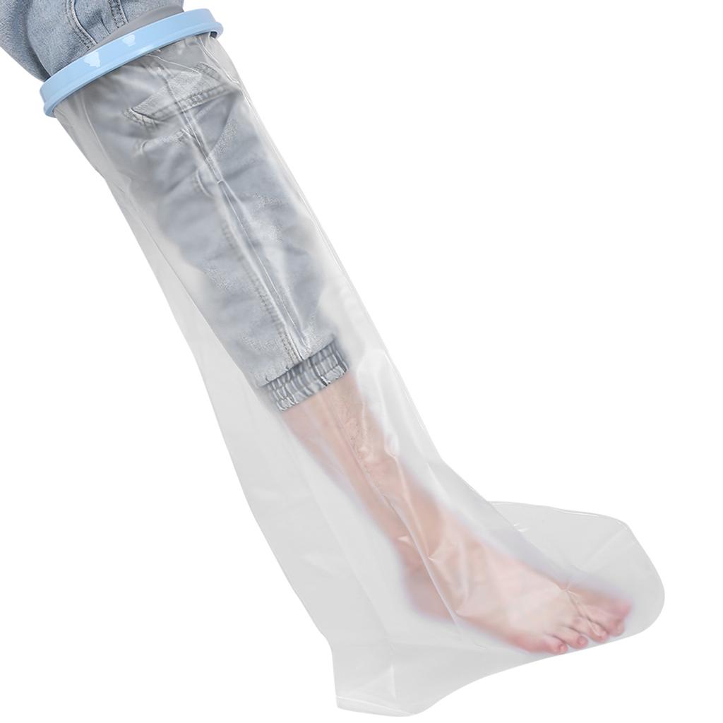 Beinschutz Gips Wasserdichter Fußwundschutz Wiederverwendbare Kinderbein-Duschhülle mit Ring
