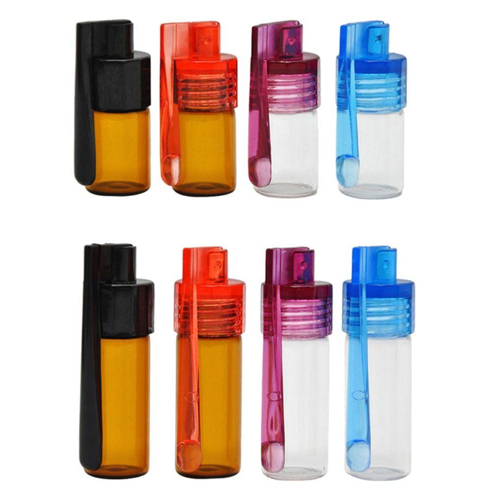 Portable Glass Bottles 31mm/15mm Snuff Snorter Bottle Pill Dispenser Pill Box Travel