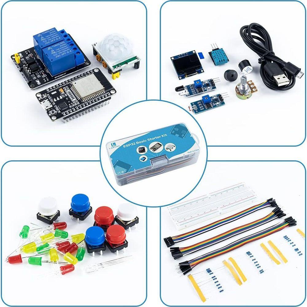 

DIY ESP32 Starter Kit Basic WiFi Development Board Kit Development Board Starter Kit