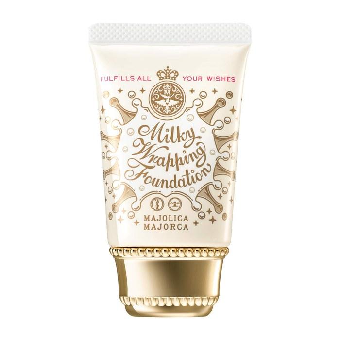 Majolica Majorca Milky Wrapping Foundation 02 Beige 30g SPF30 PA+++ | Cream Foundation | Fragrance-Free | For Translucent Skin, Radiance,