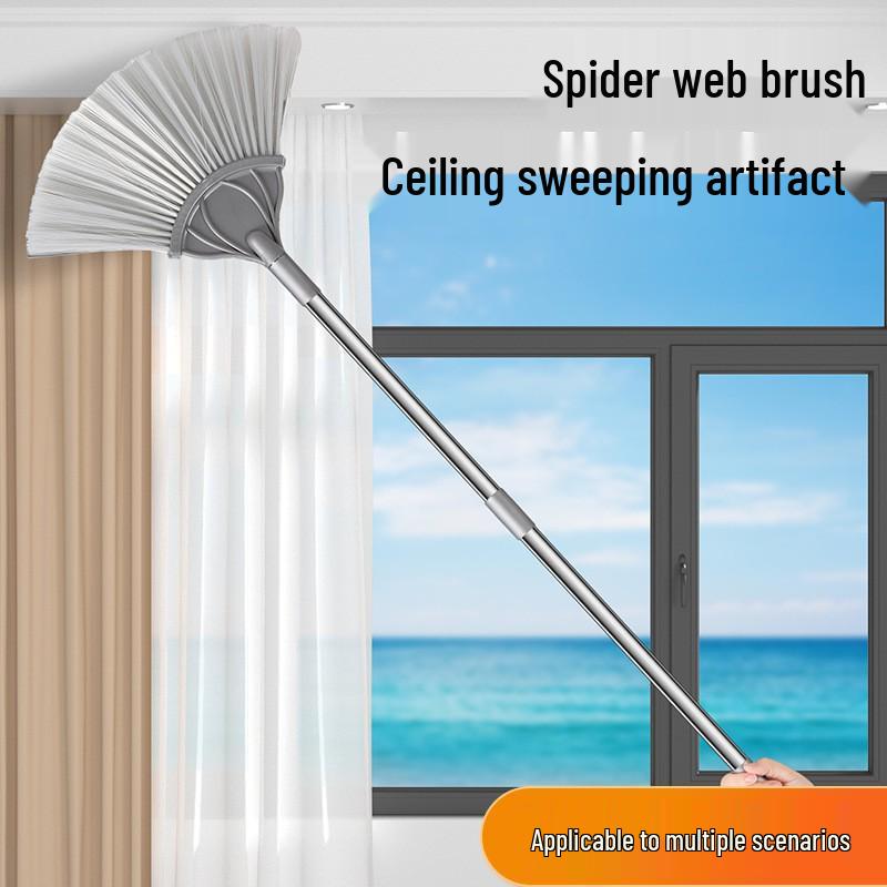 Retractable Ceiling & Roof Feather Duster for Dust & Spider Web Removal