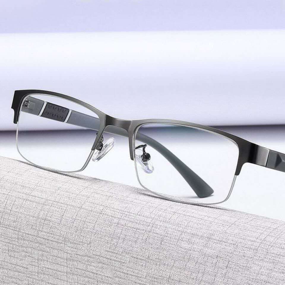 Classical Reading Glasses Half Frame Man Business Nearsighted Myopia Eyeglasses Ultralight Myopic Eyewear Women Diopter 0 To-6.0