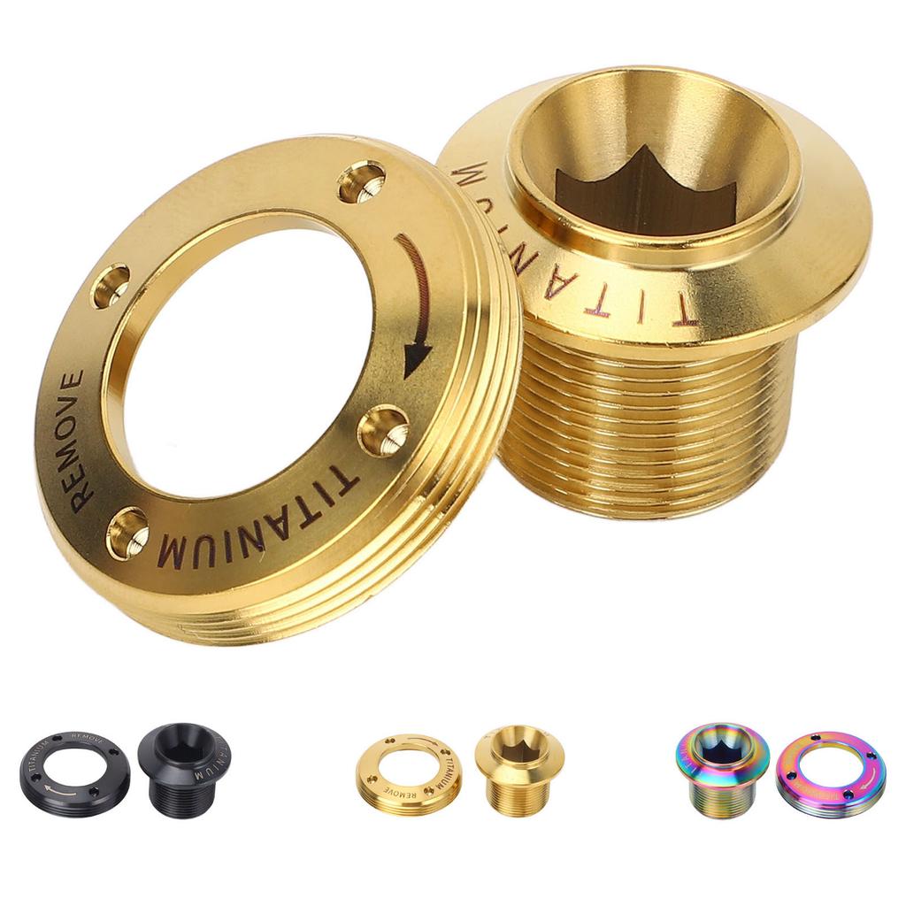 Crank Arm Screw Ti Alloy Lightweight Fine Processing Minimalist Bike Crank Cover Screw for Repairing